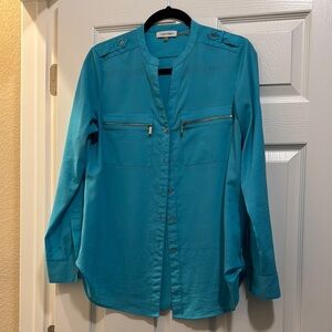 Calvin Klein Turquoise Long Sleeve Shirt
